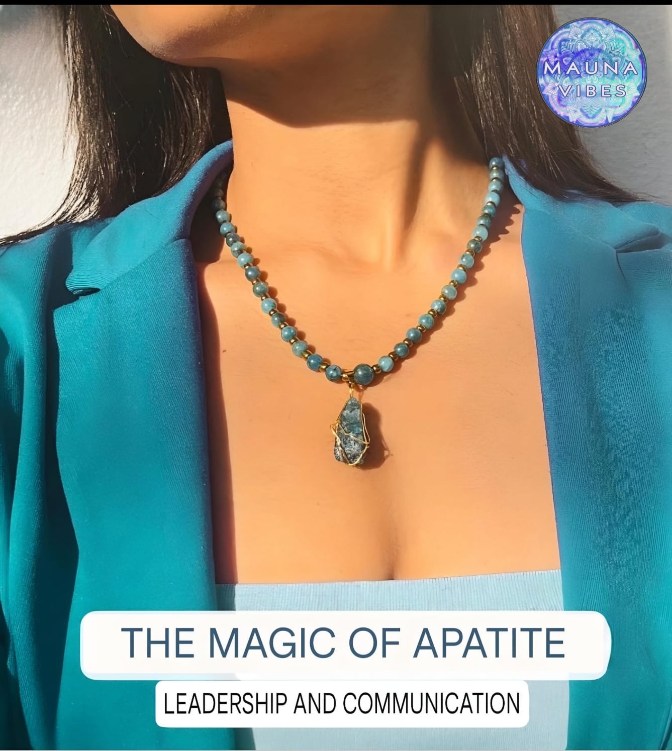 Blue Apatite Necklace