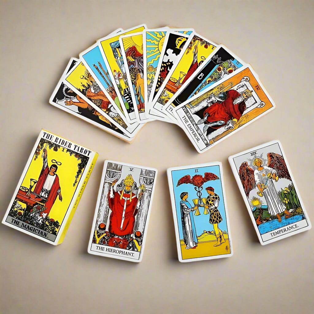The Rider Tarot Deck – 78 Classic Tarot Cards for Beginners with PDF Guidebook | Complete Oracle Deck