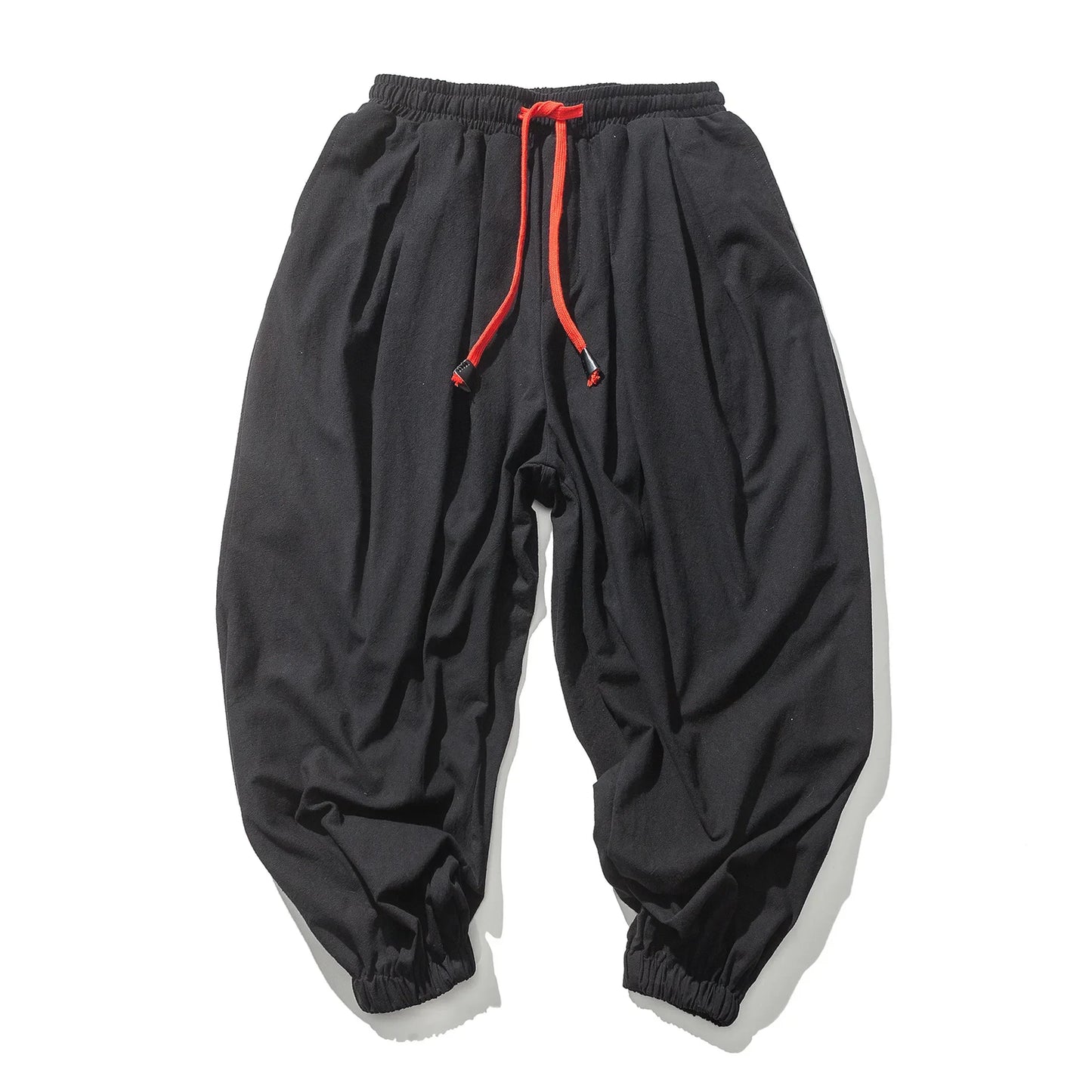 Pantalones de yoga estilo harén bohemio para hombre: pantalones holgados de verano de seda helada para meditación, ejercicio y ropa informal | Pantalones zanahoria de inspiración asiática