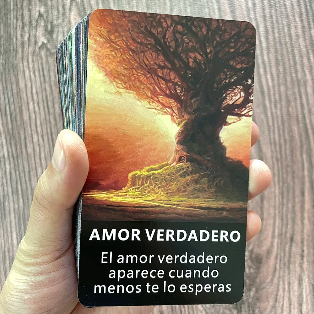 Oráculo de Árbol Espiritual – 56 Cartas de Profecía y Adivinación (Español)