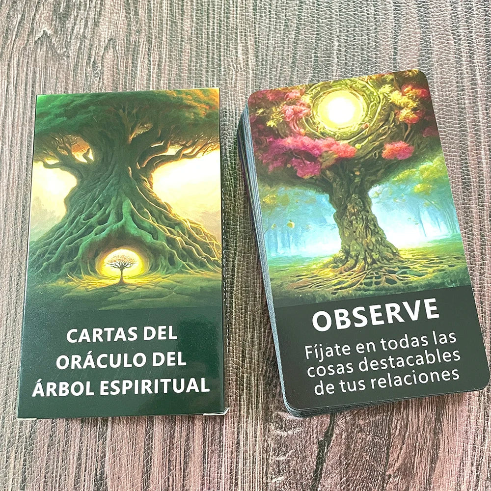 Oráculo de Árbol Espiritual – 56 Cartas de Profecía y Adivinación (Español)