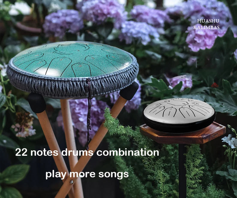 Sound Healing Steel Tongue Drum – 13” | 15-Note C Tone for Deep Relaxation, Meditation & Healing