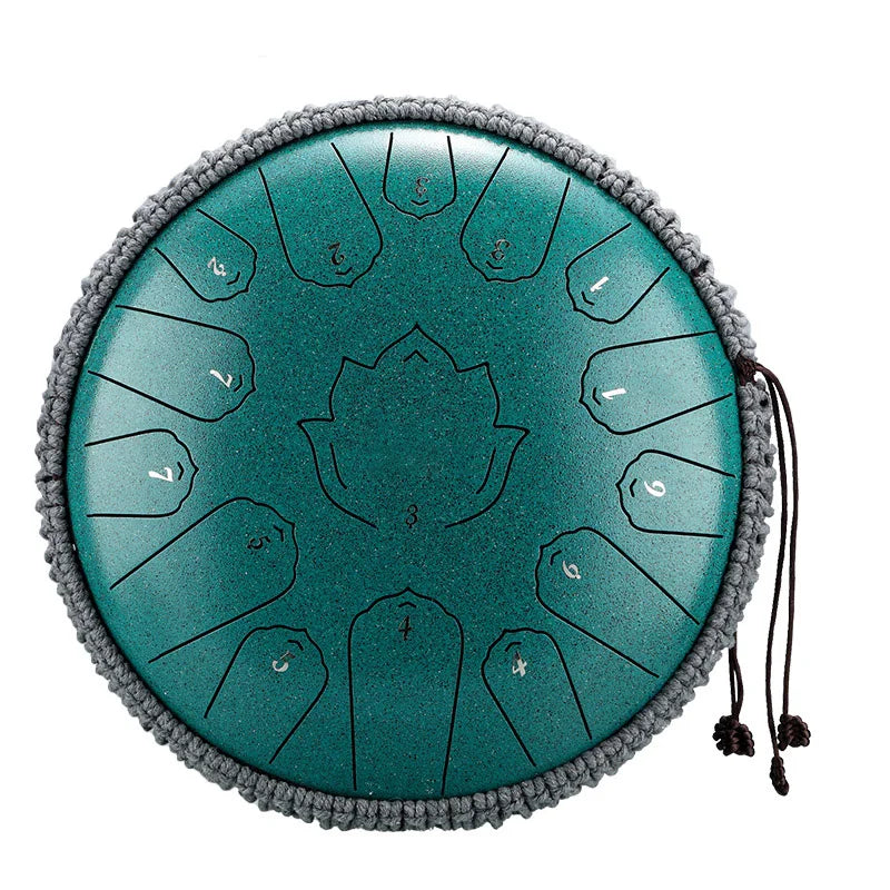 Sound Healing Steel Tongue Drum – 13” | 15-Note C Tone for Deep Relaxation, Meditation & Healing