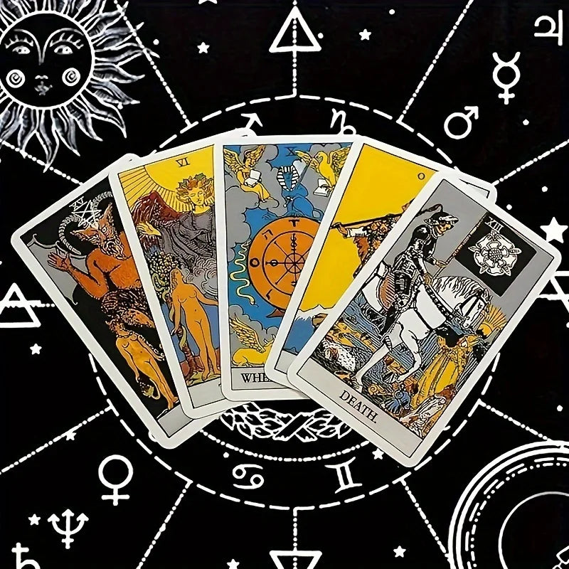 The Rider Tarot Deck – 78 Classic Tarot Cards for Beginners with PDF Guidebook | Complete Oracle Deck