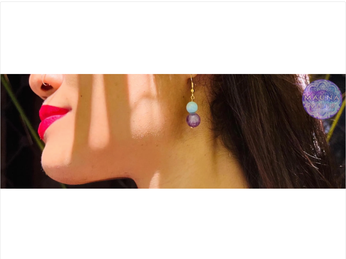 Exclusivo conjunto de collar, pendientes y pulsera de larimar y amatista | Joyería de piedra natural para mujeres que buscan la paz interior y el bienestar espiritual.