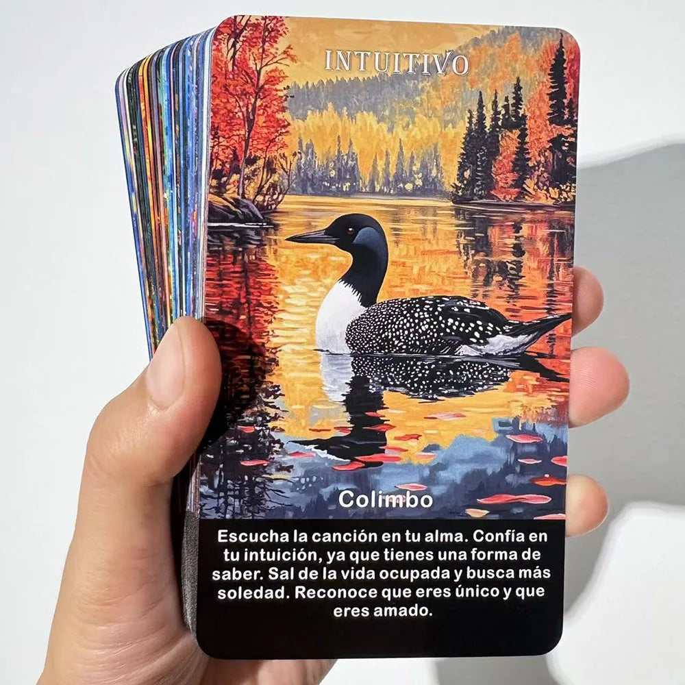 Baralho Oráculo Espanhol – Cartas Oráculo de Animais Espirituais ✨