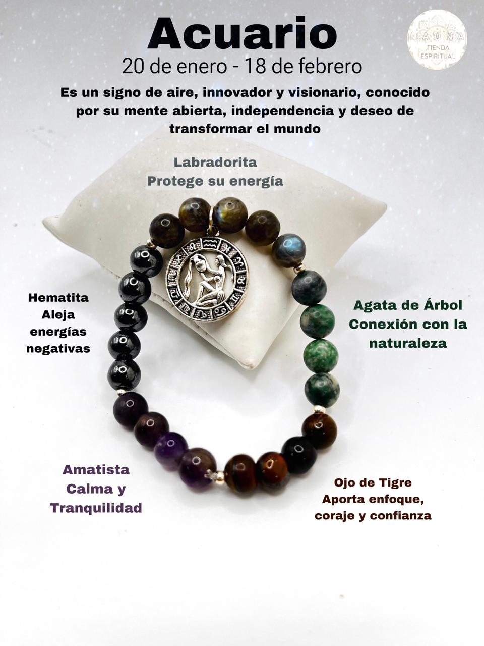Pulseras Zodiacales de Astrología para Hombre y Mujer- Regalo Perfecto para Apasionados de la Astrología