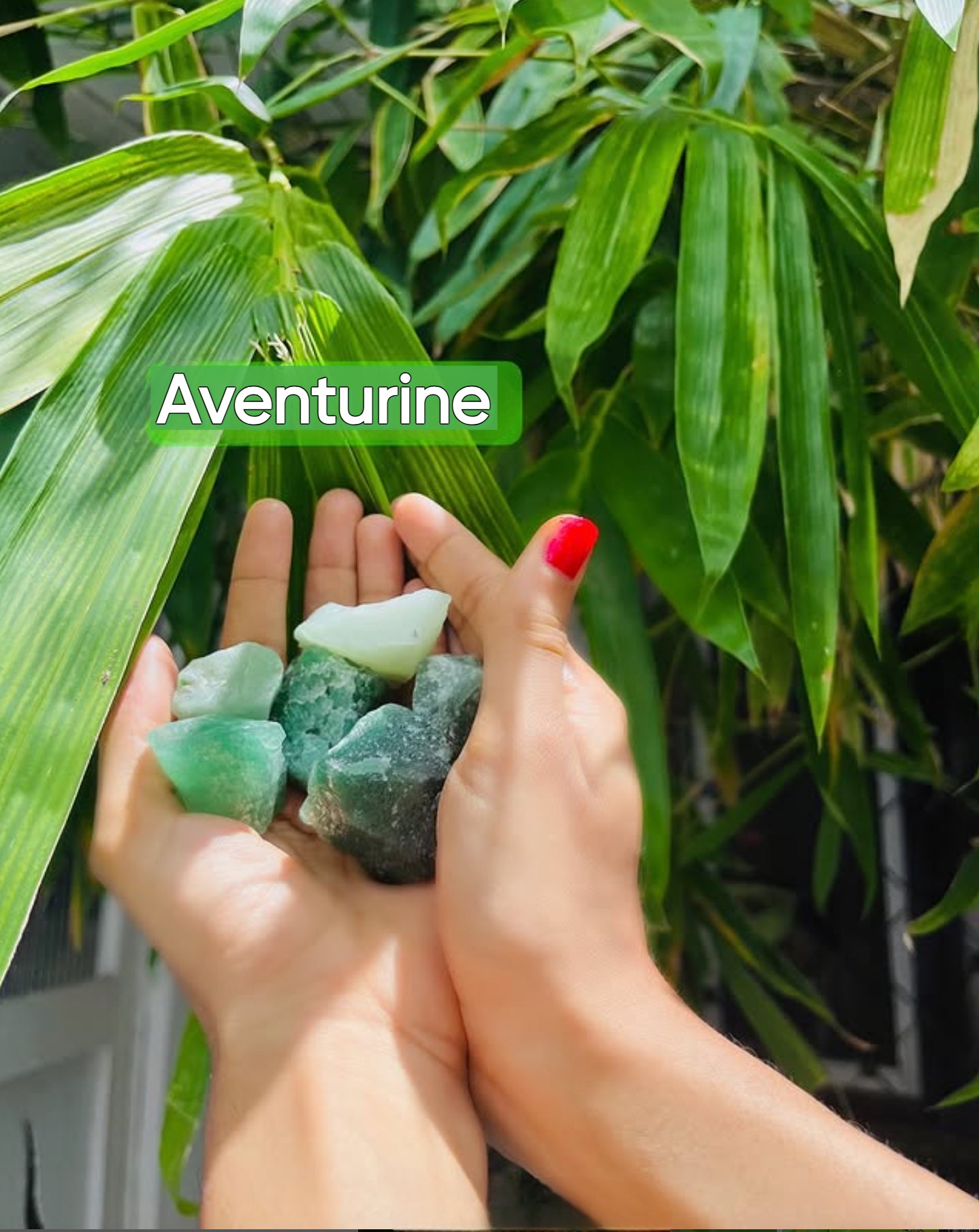 Aventurina verde natural: piedra curativa en bruto para la suerte, la fortuna, la abundancia y el éxito.