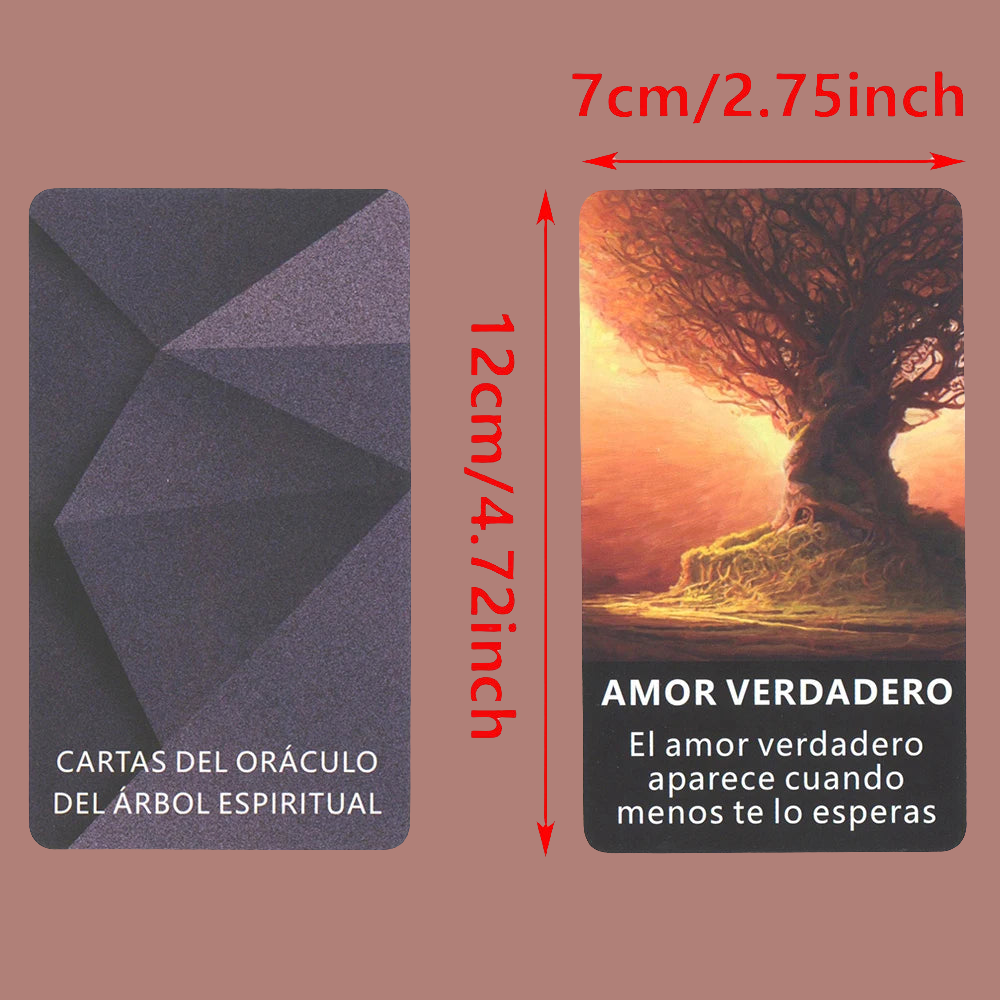 Oráculo de Árbol Espiritual – 56 Cartas de Profecía y Adivinación (Español)