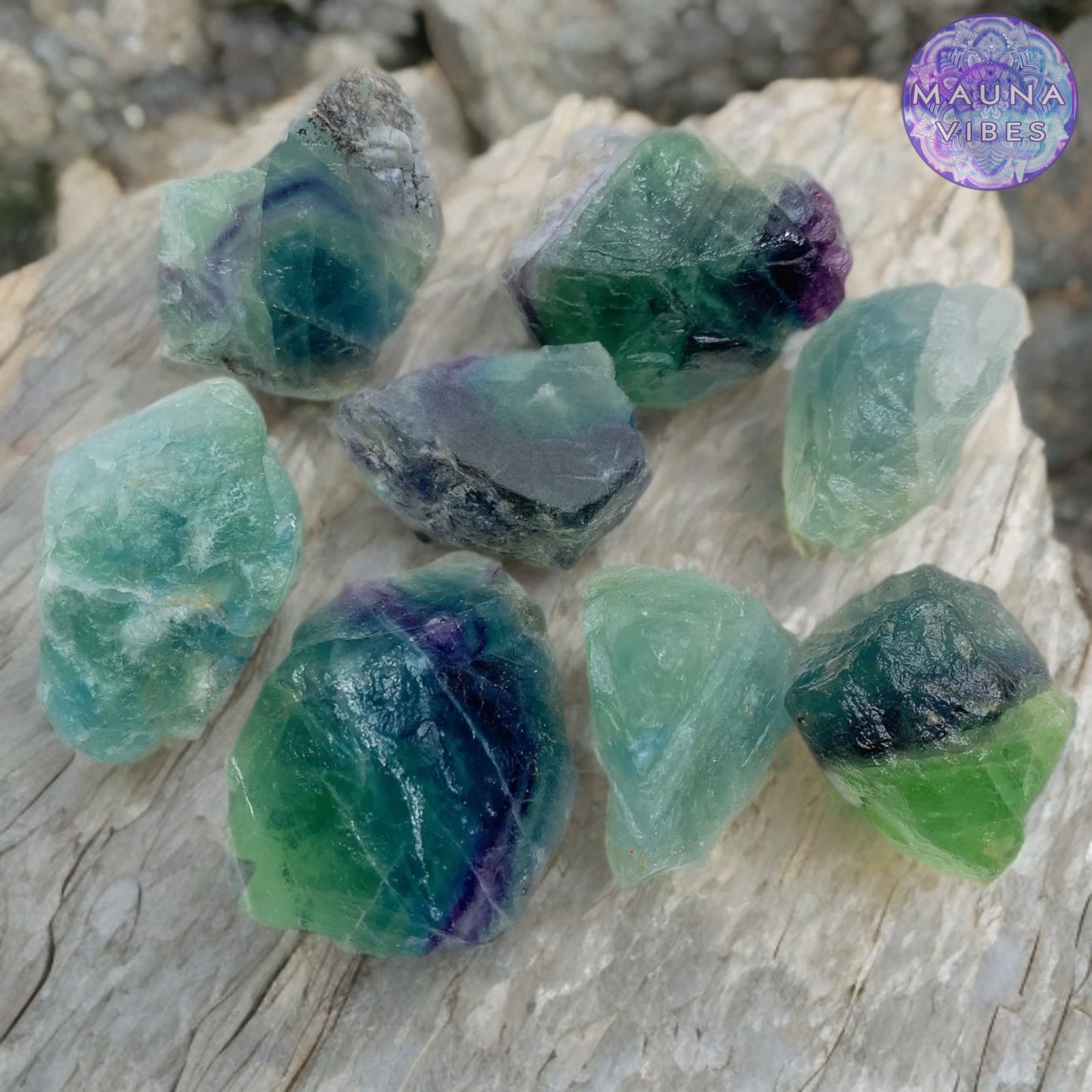 Pedra bruta de fluorita arco-íris natural – cristal de equilíbrio energético para foco, clareza e cura espiritual