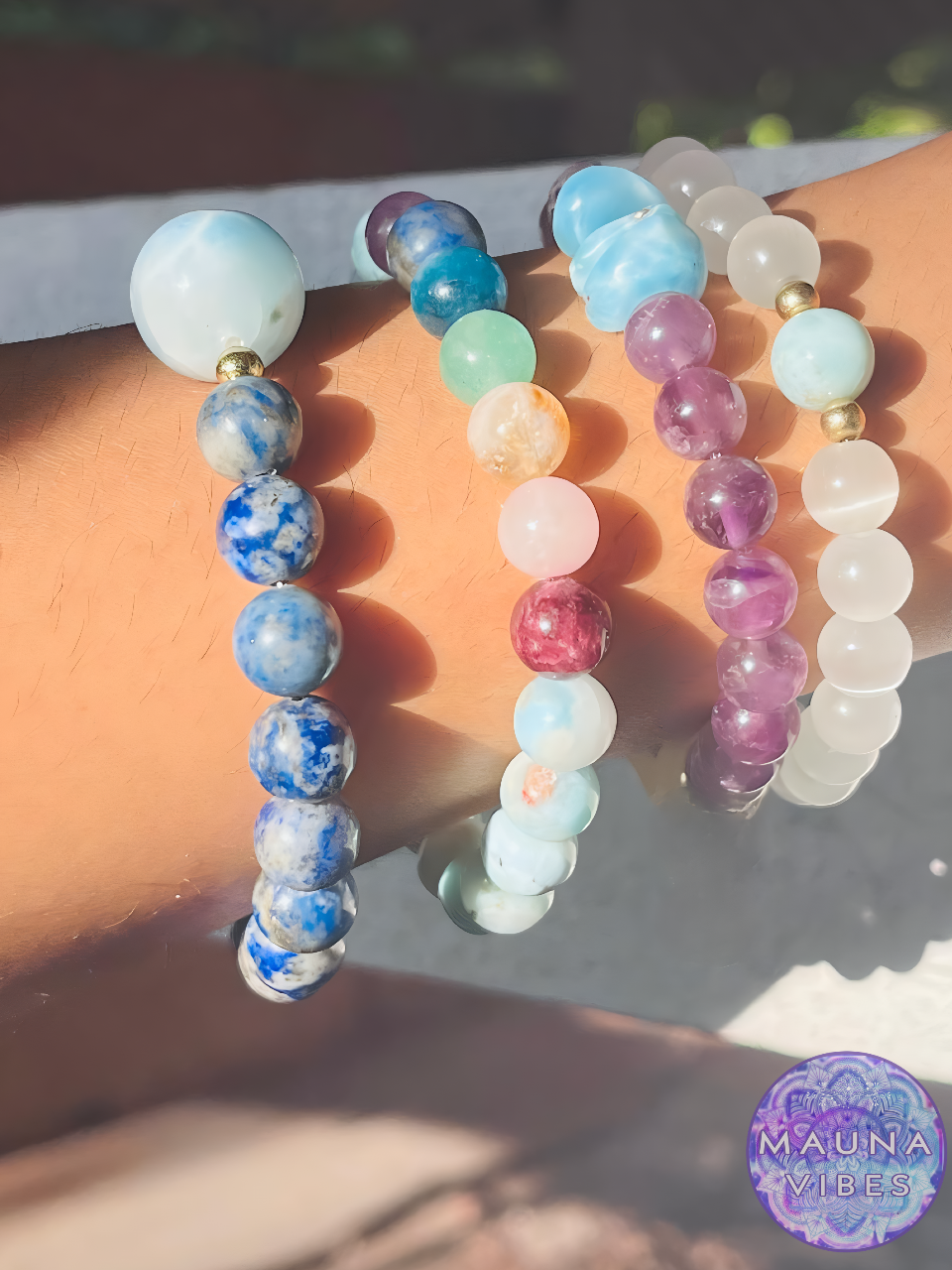 Pulsera de chakras con larimar auténtico: pulsera ajustable con cuentas de cristal para equilibrio, meditación y apoyo energético | Regalo para hombres y mujeres