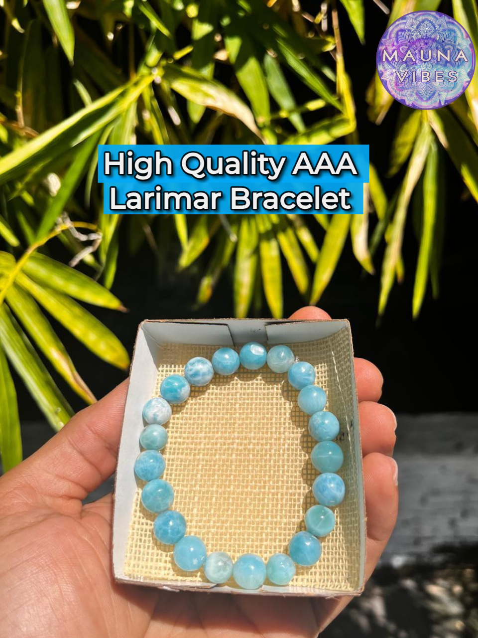 Larimar Bracelet handmade from the dominican republic