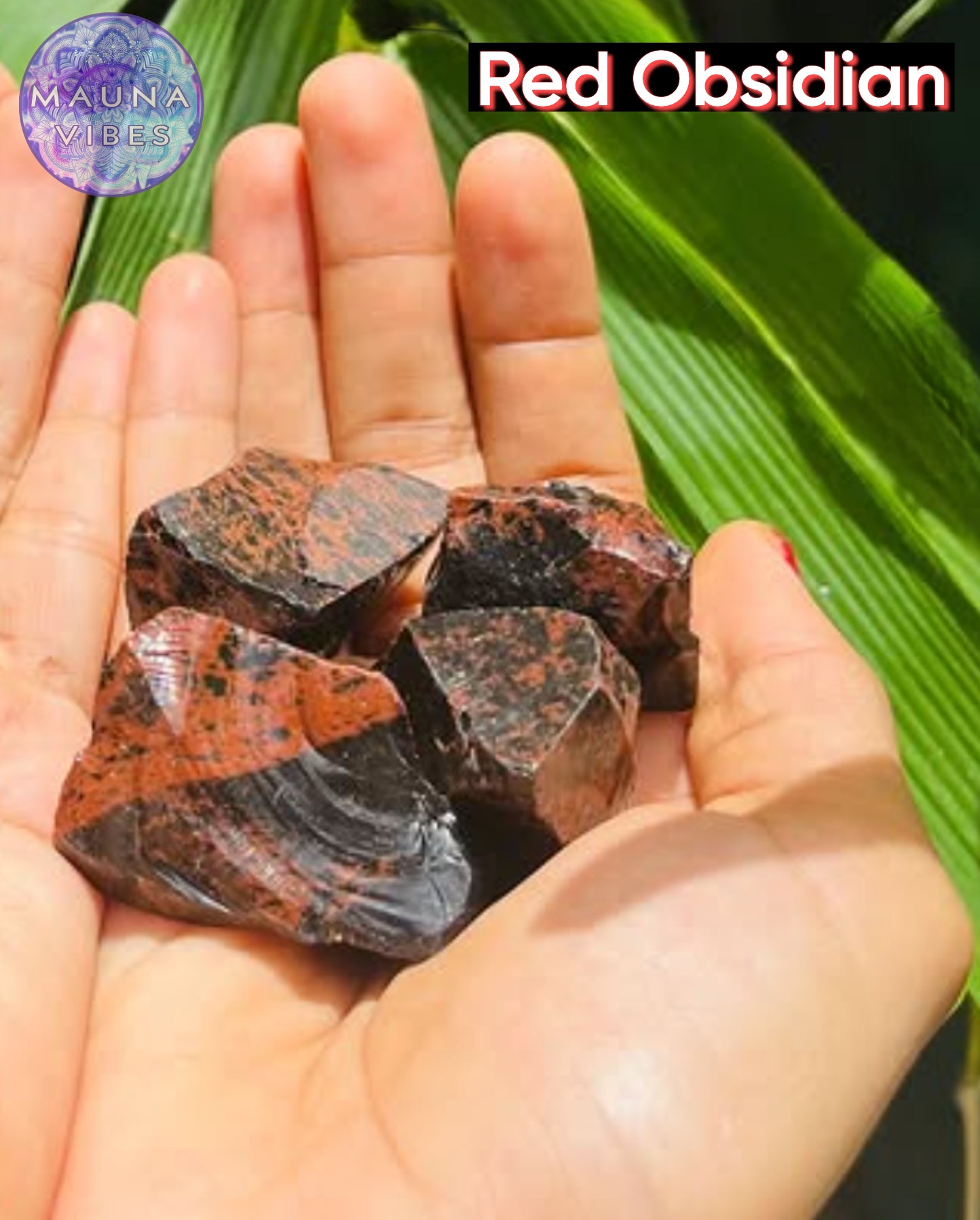 Obsidiana roja natural: poderosa piedra de conexión a tierra y protección para la sanación emocional, el escudo energético y la claridad espiritual.