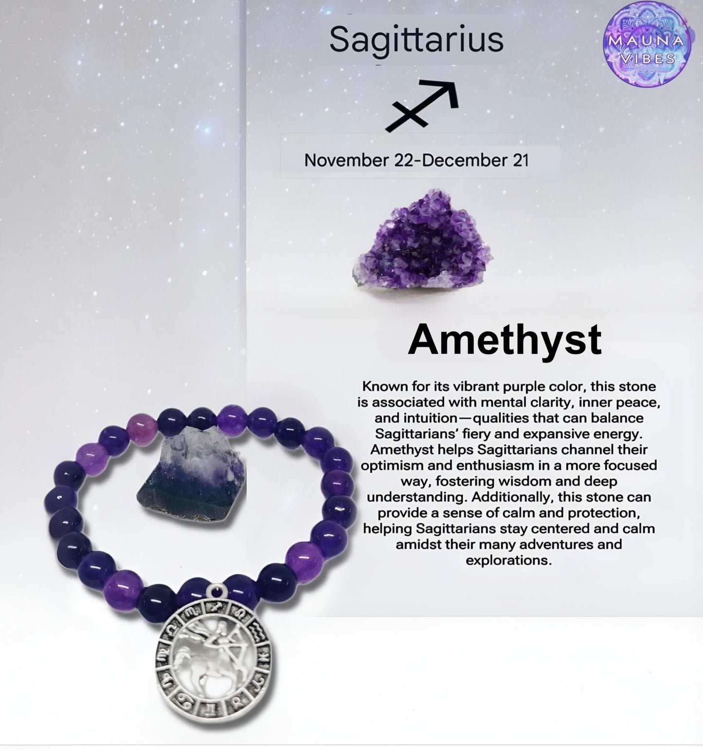 Coleção de Pulseiras do Zodíaco – Pulseiras de Cristais com Pedras dos Signos para Amantes da Astrologia | Presente Unissex, Inspirado nas Pedras do Mês de Nascimento