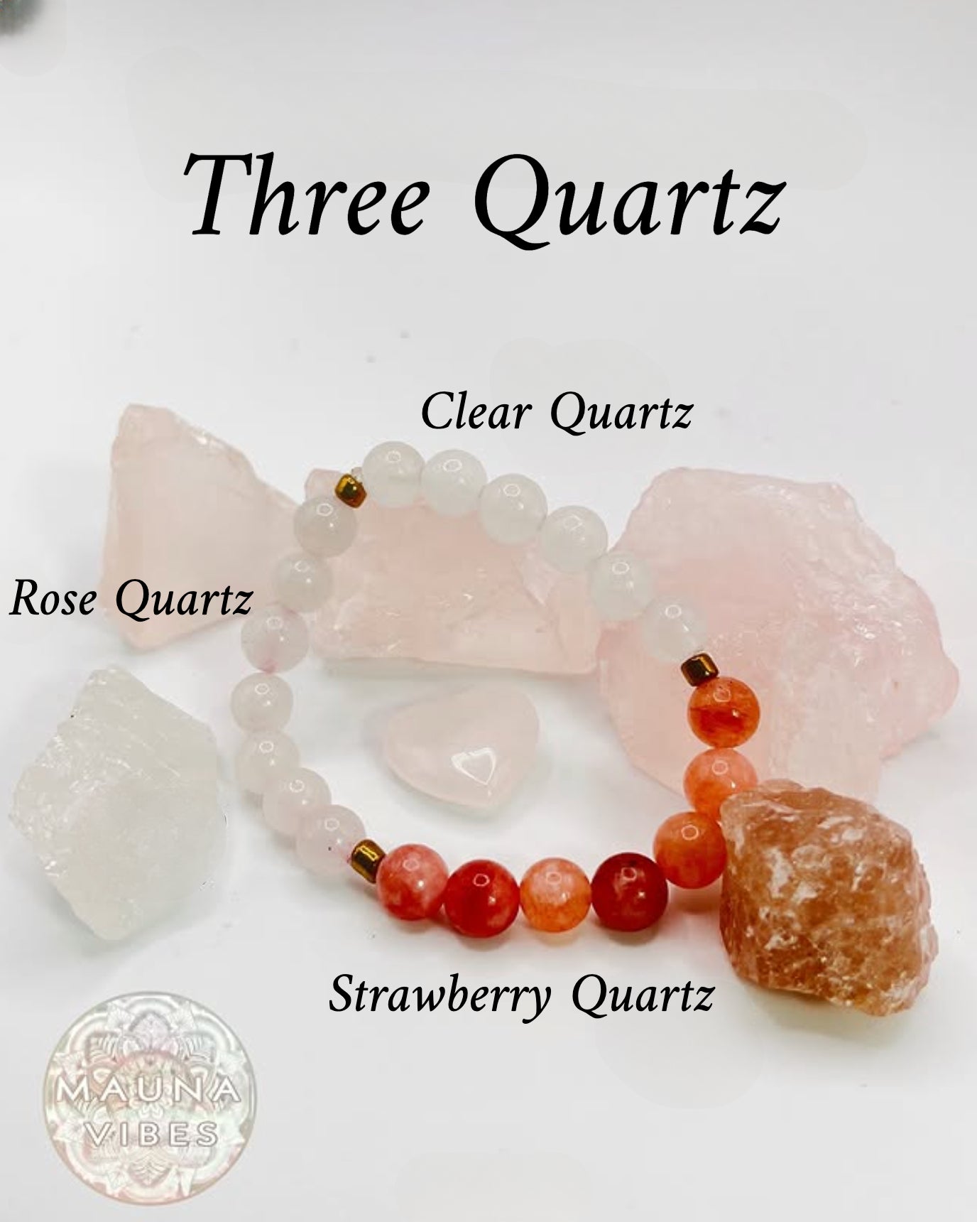 Love Attraction Bracelets for Love, Healing, and Self-Love Rose Quartz, Amethyst, Strawberry Quartz, Larimar, Rhodonite, Obsidian.