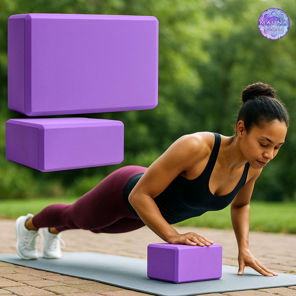 Blocos de espuma para ioga – Suporte leve para ioga, pilates e meditação