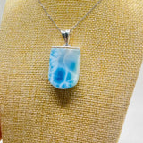 AAA Larimar Popsicle Pendant, 925 Sterling Silver