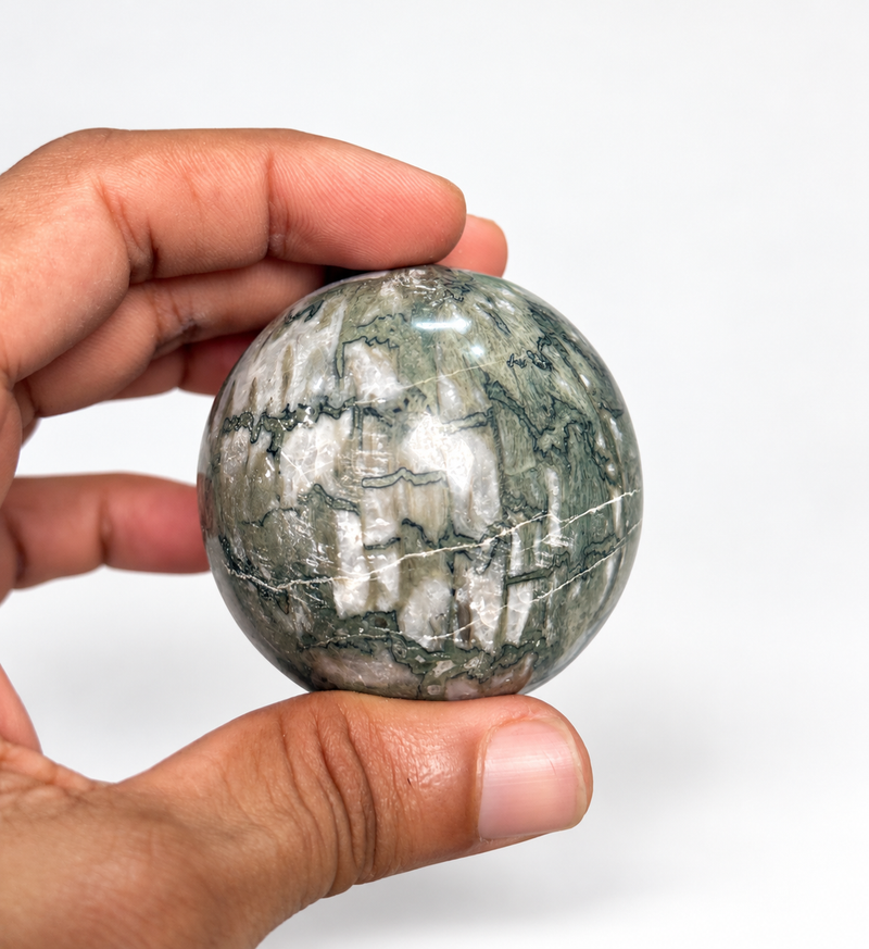 Black Larimar Sphere 305g