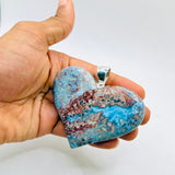 A Red Larimar Heart Pendant