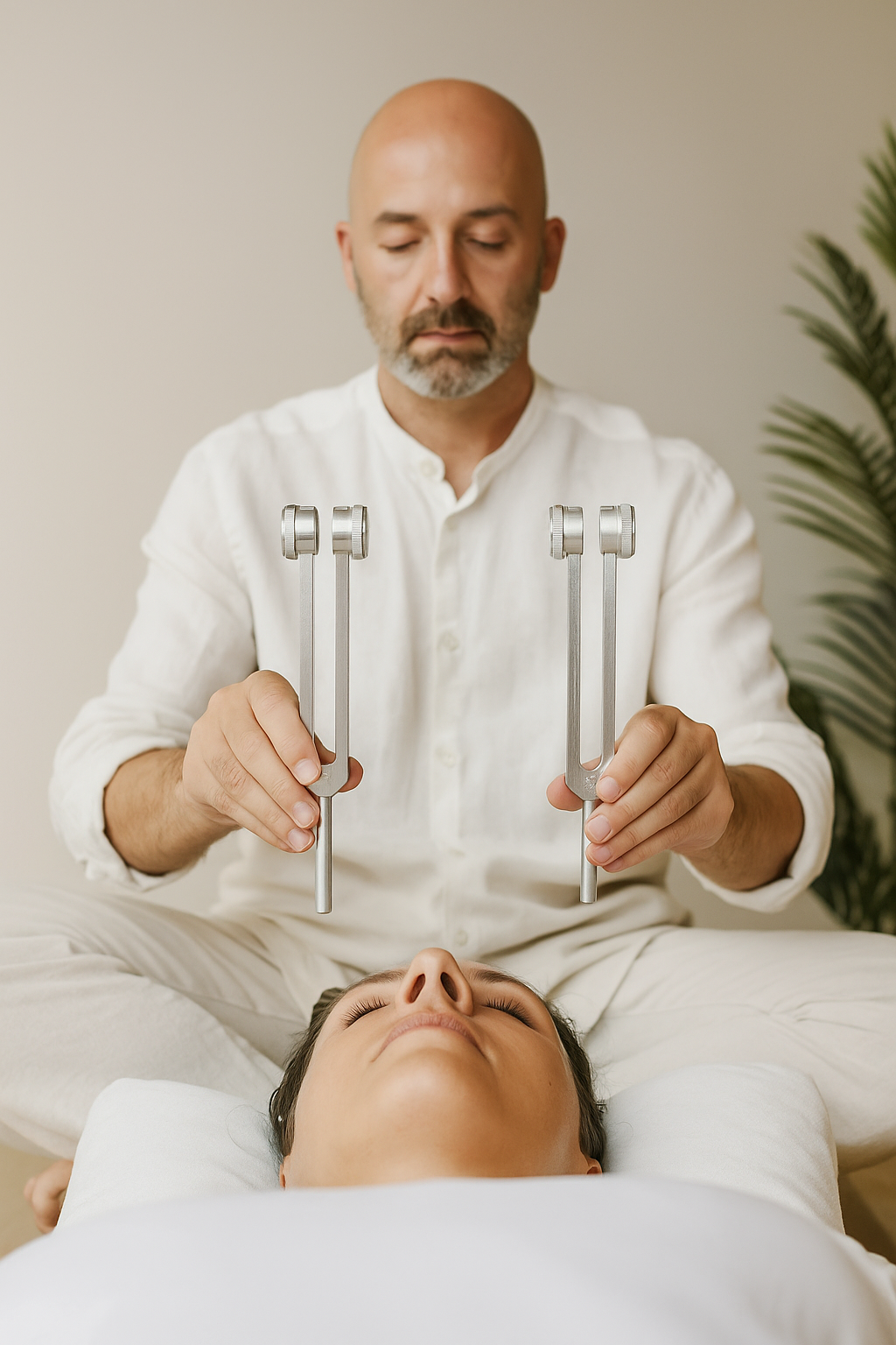 Juego de 3 diapasones de aluminio de 128 Hz, 256 Hz y 512 Hz para reiki, yoga, meditación y sanación sonora.