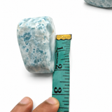 Larimar Stone Slab - 218g Dominican Larimar Specimen | Rare Blue Ocean Pattern | Collector Crystal | Home Décor