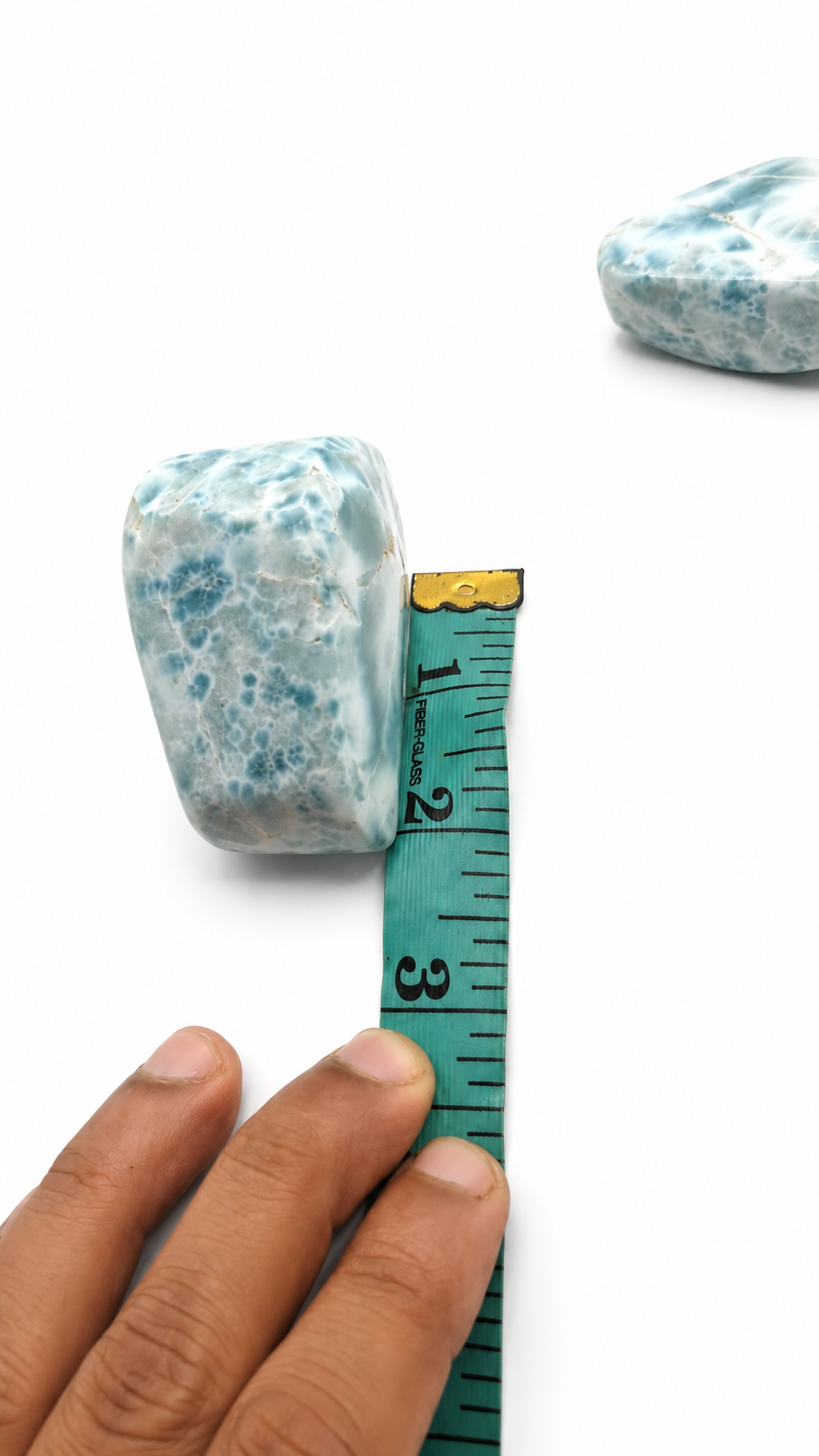 Larimar Stone Slab - 218g Dominican Larimar Specimen | Rare Blue Ocean Pattern | Collector Crystal | Home Décor