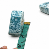 Larimar Stone Slab - 218g Dominican Larimar Specimen | Rare Blue Ocean Pattern | Collector Crystal | Home Décor
