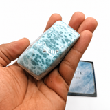 Larimar Stone Slab - 218g Dominican Larimar Specimen | Rare Blue Ocean Pattern | Collector Crystal | Home Décor