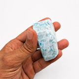 AAA Larimar Freeform Stone – 181g | Ocean Blue Webbing | Natural Dominican Larimar Specimen | Collector Crystal | One of a Kind