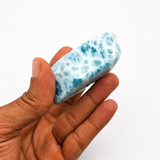 AAA Larimar Freeform Stone – 181g | Ocean Blue Webbing | Natural Dominican Larimar Specimen | Collector Crystal | One of a Kind