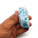 AAA Larimar Freeform Stone – 181g | Ocean Blue Webbing | Natural Dominican Larimar Specimen | Collector Crystal | One of a Kind