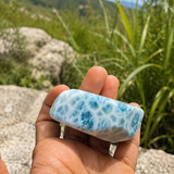 AAA Larimar Freeform Stone – 181g | Ocean Blue Webbing | Natural Dominican Larimar Specimen | Collector Crystal | One of a Kind