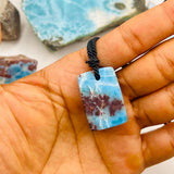 Larimar Stone Necklace for Men & Women
