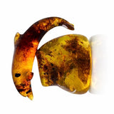 Dominican Amber Dolphin Figurine