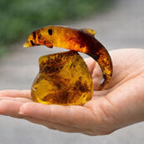 Dominican Amber Dolphin Figurine