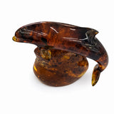 Dominican Amber Dolphin Figurine