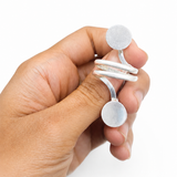 Larimar Bypass Wrap Ring – Dual Stone 925 Sterling Silver