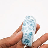 One of a kind Dominican Larimar freeform specimen, additional view, for collectors, Mauna Vibes