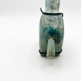 Larimar Donkey Carving – 743g Dominican Blue Stone Sculpture | One of a Kind Collector Piece
