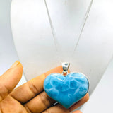 High Grade Larimar Heart Pendant
