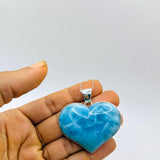 larimar heart pendant