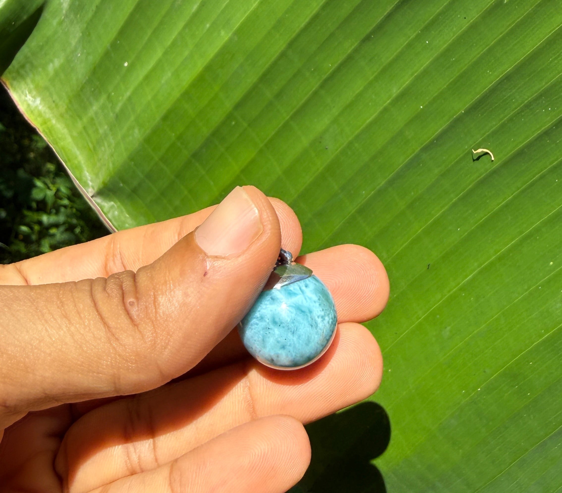 larimar bead necklace