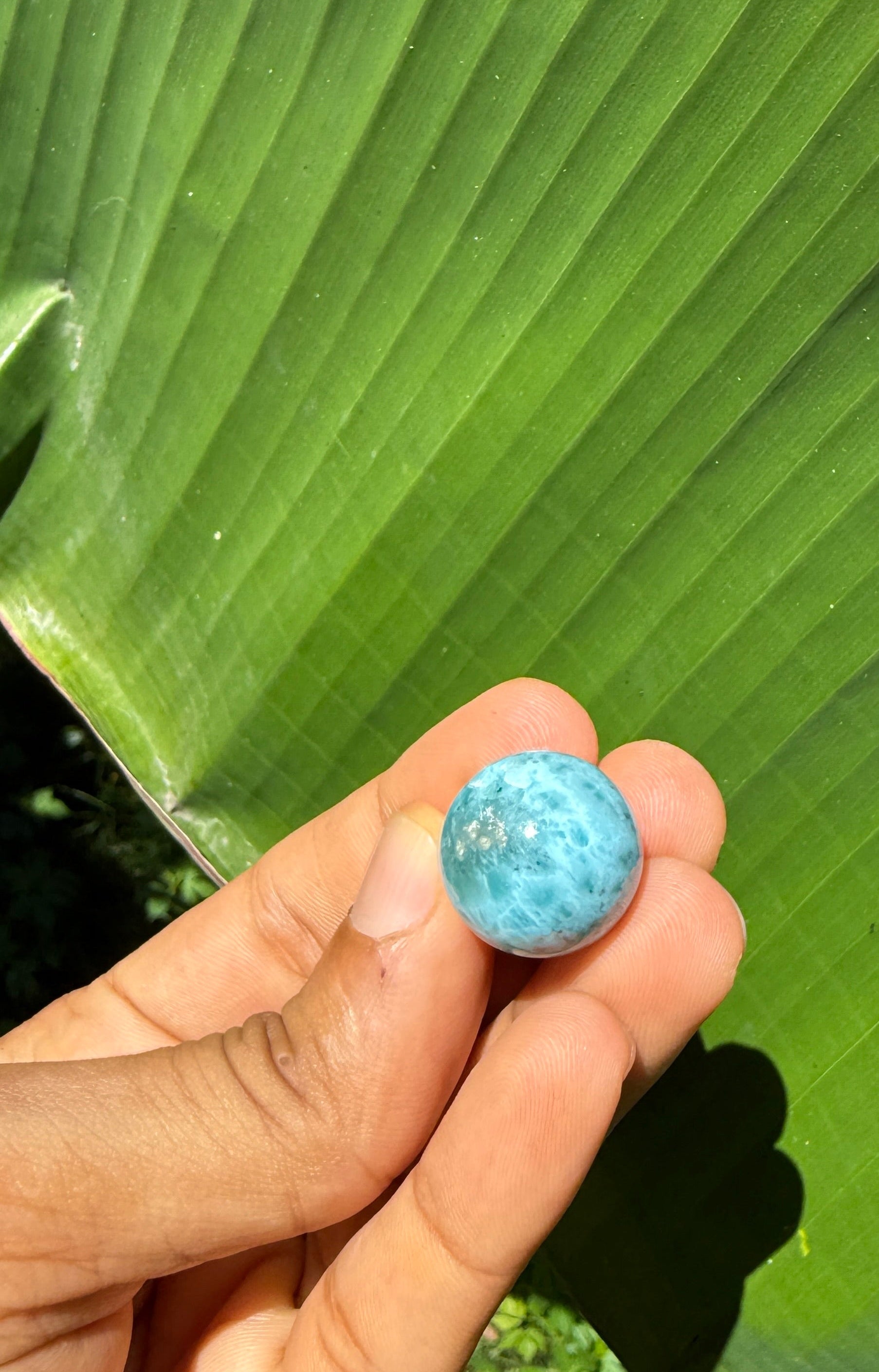 larimar bead necklace