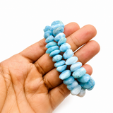 Larimar Stone Chip Bracelet