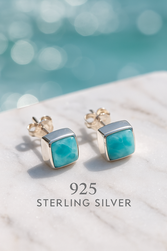 Blue Larimar Earrings
