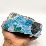 Massive Larimar Stone Slab – 3,278.9g AAA Grade Collector Museum Specimen
