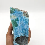 Massive Larimar Stone Slab – 3,278.9g AAA Grade Collector Museum Specimen