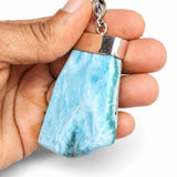 Larimar Slab Necklace - 925 Sterling Unisex Pendant