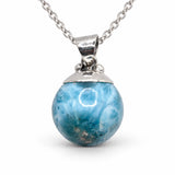 larimar bead necklace