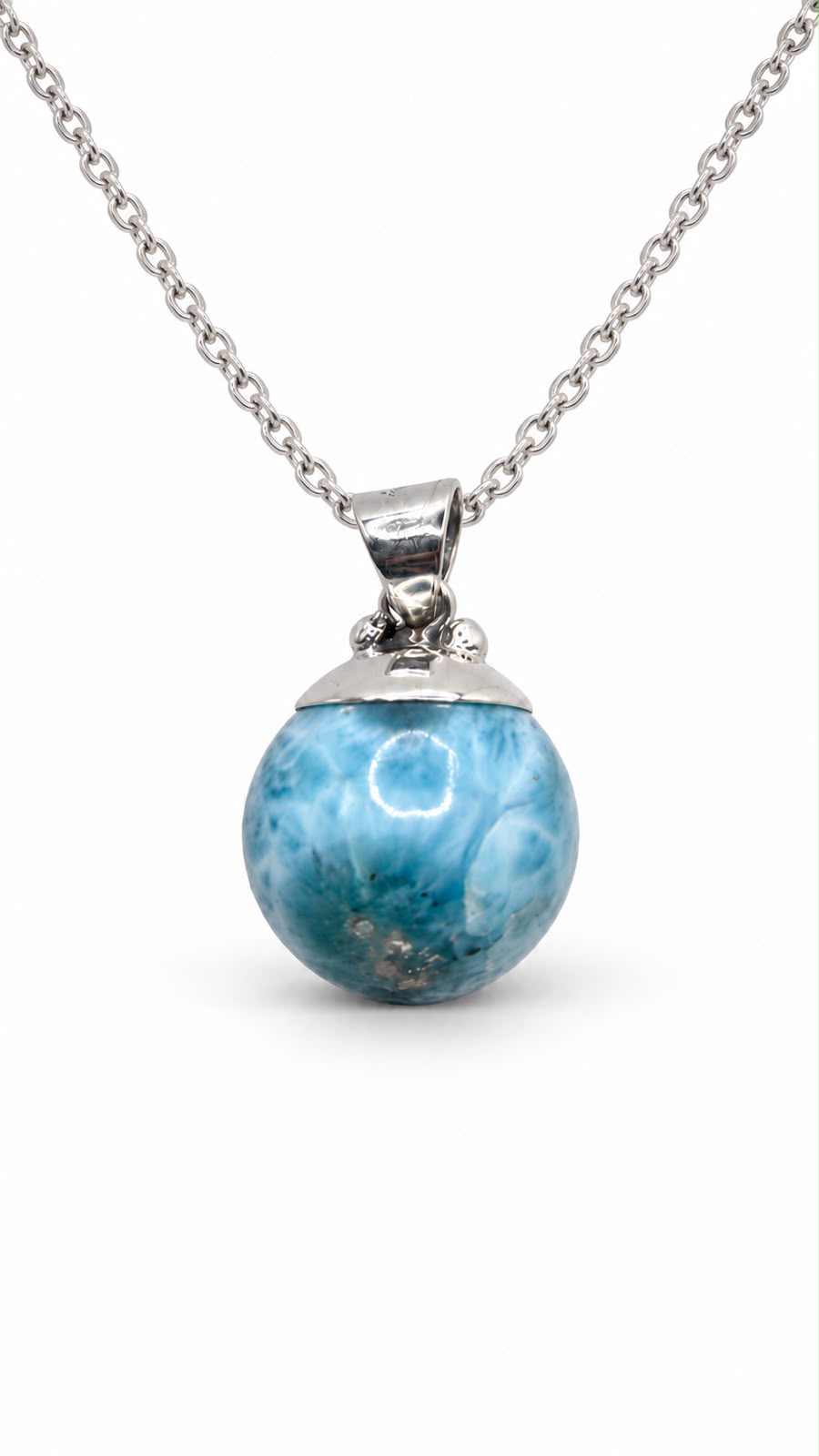 larimar bead necklace